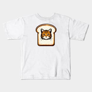 Cat on Bread Kids T-Shirt